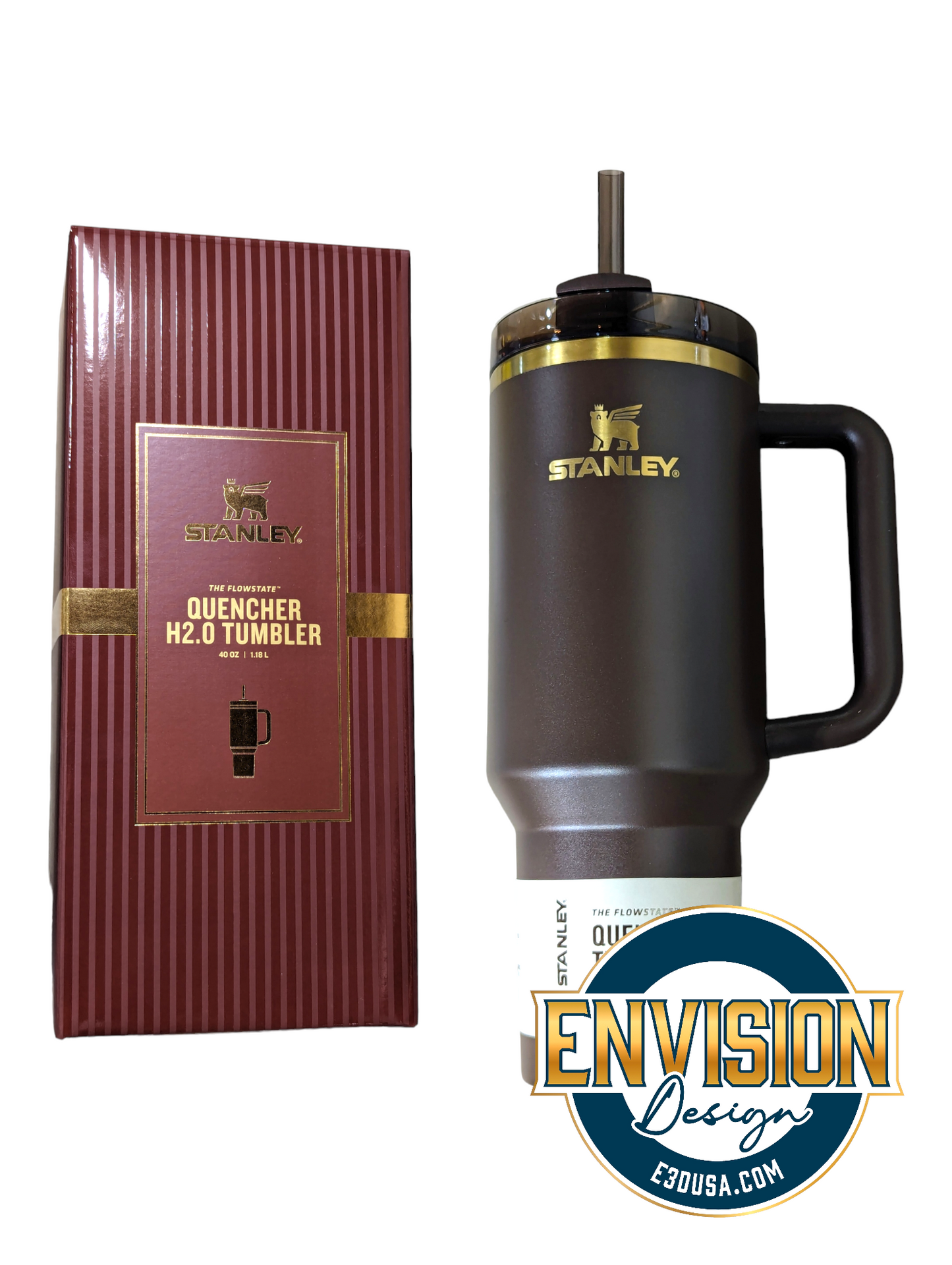 40oz Chocolate & Gold Stanley - Louis Vuitton