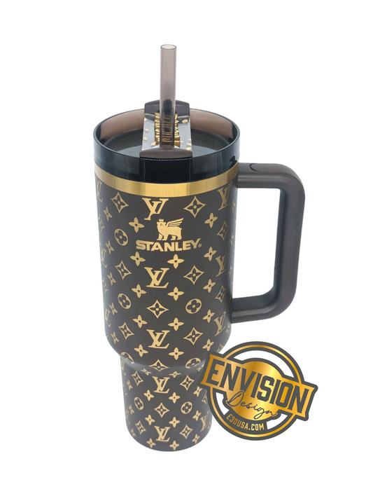 40oz Chocolate & Gold Stanley - Louis Vuitton