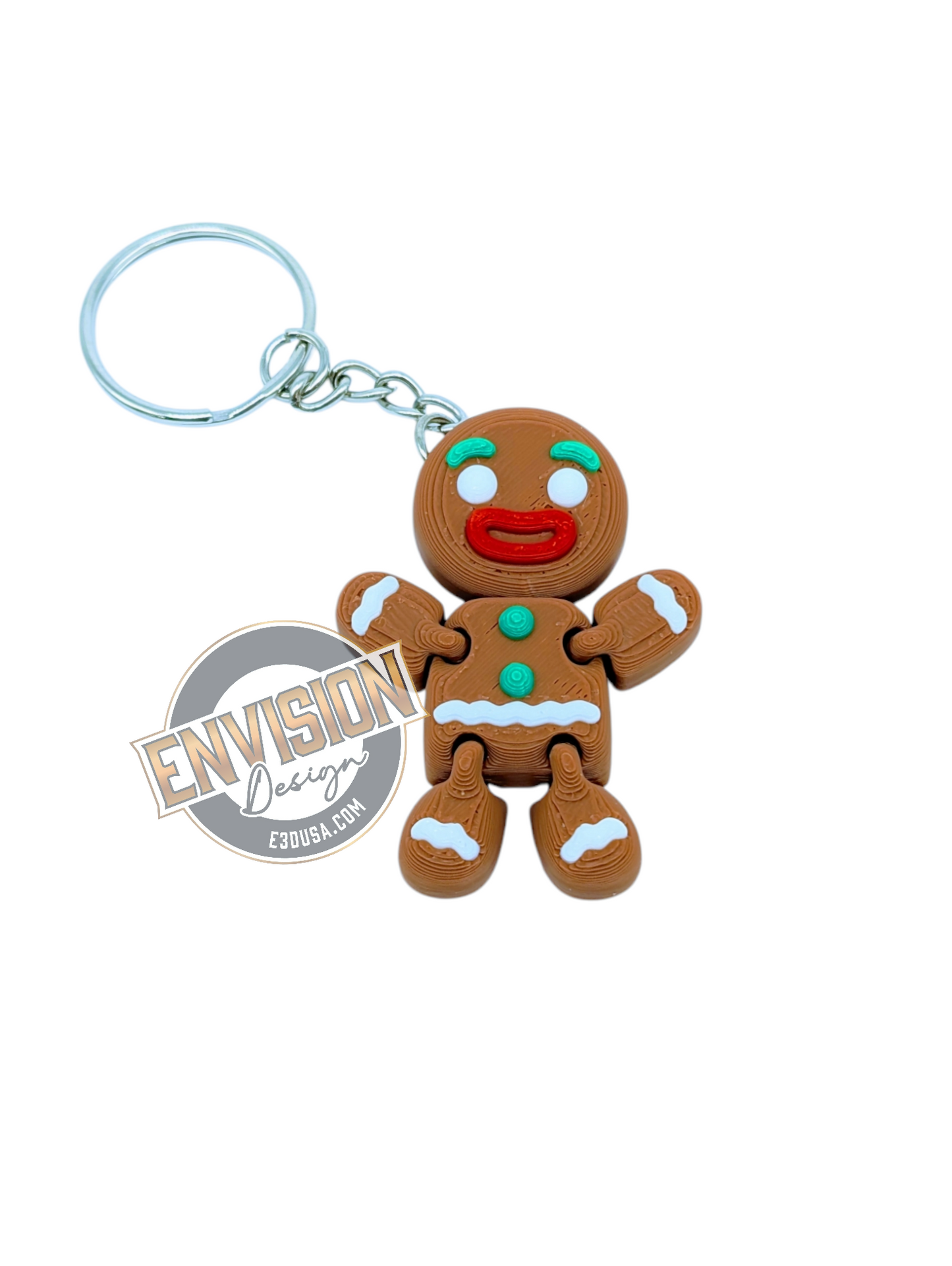 Mini 3d printed Christmas keychains